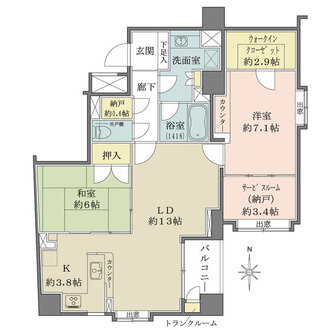 ゼファー芝公園の間取図