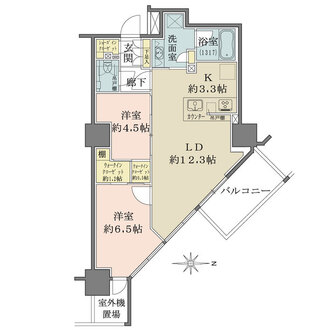プライムパークス品川シーサイドザ・タワーの間取図