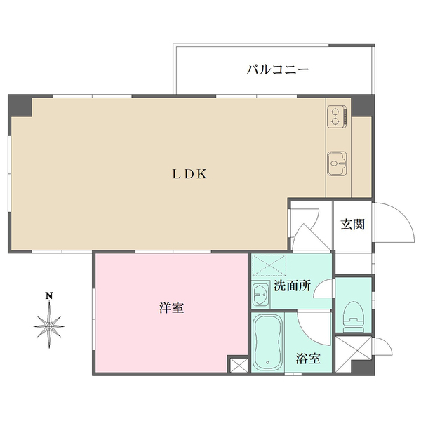 寿ゞやマンション芳野の間取図