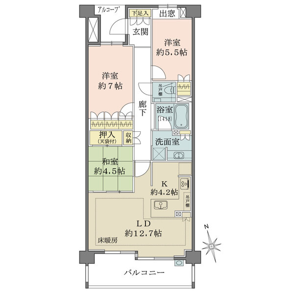 ザ・パークハウス池下の間取図