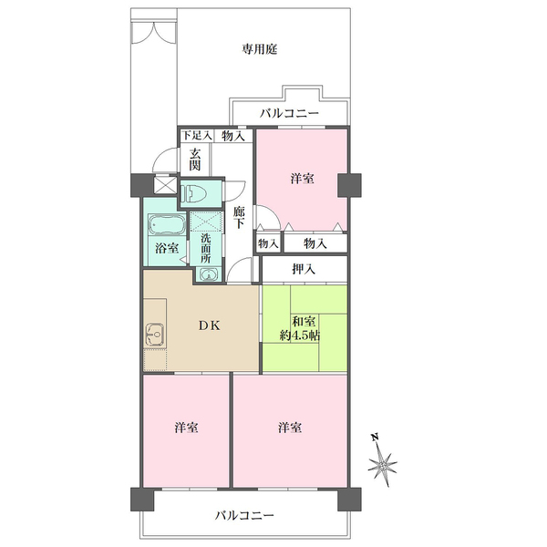 宝・大永寺ハイツの間取図
