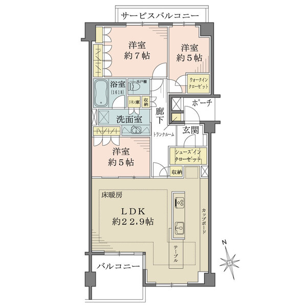 グランドメゾン自由ヶ丘テラスの間取図