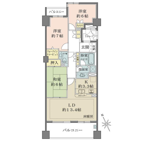 パークハウス八事の丘の間取図
