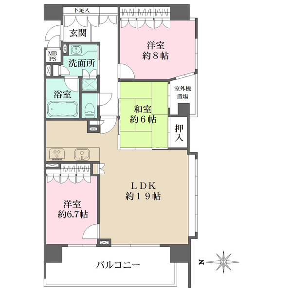 ライオンズシティ栄本町通の間取図