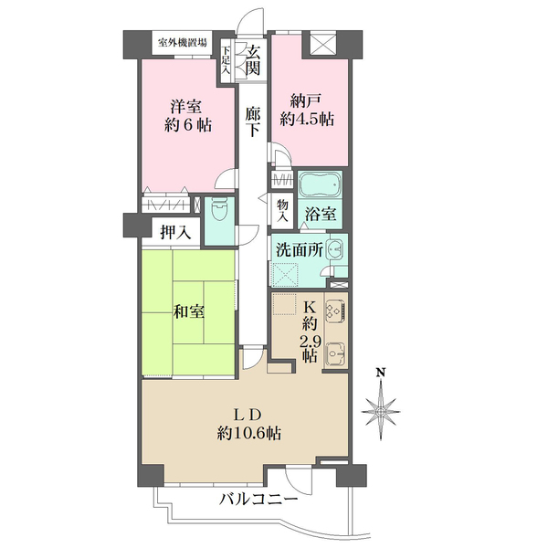 藤和シティコープ一社の間取図