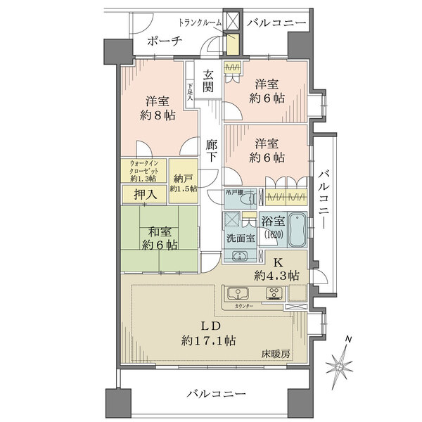 BELISTAタワー一宮の間取図