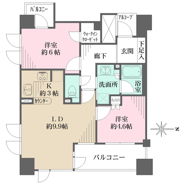 久屋アインスの間取図