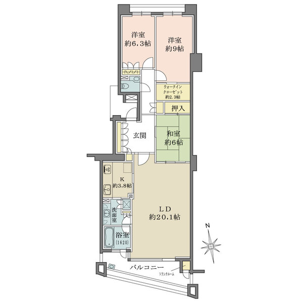 パークハウス東山の間取図