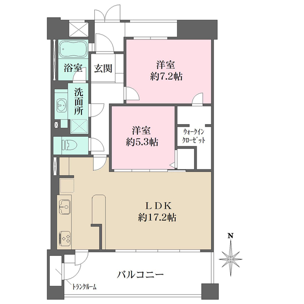 藤和シティホームズ栄の間取図