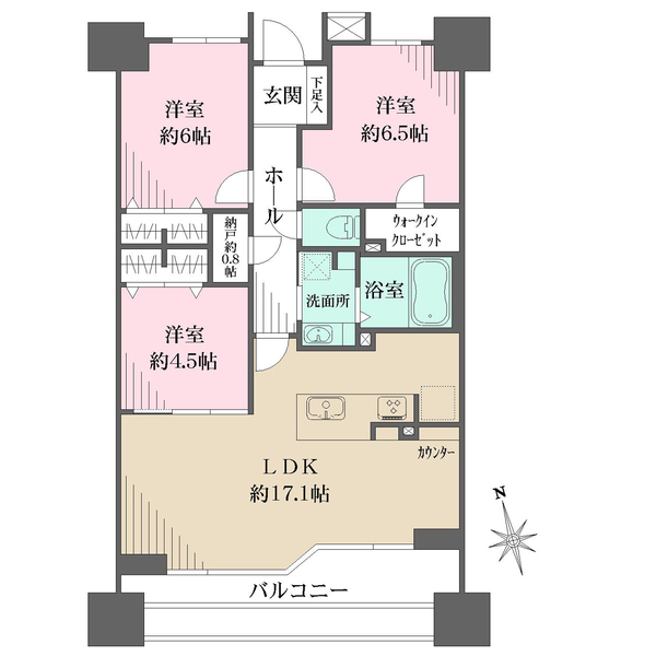 リーデンススクエア一宮の間取図
