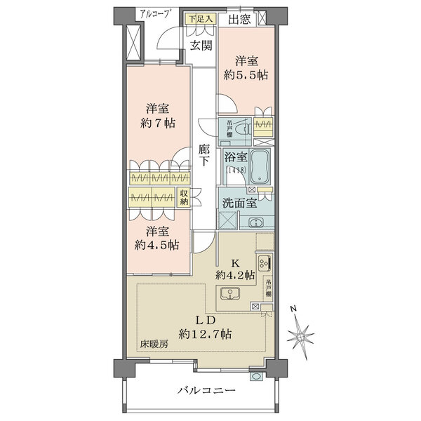 ザ・パークハウス池下の間取図