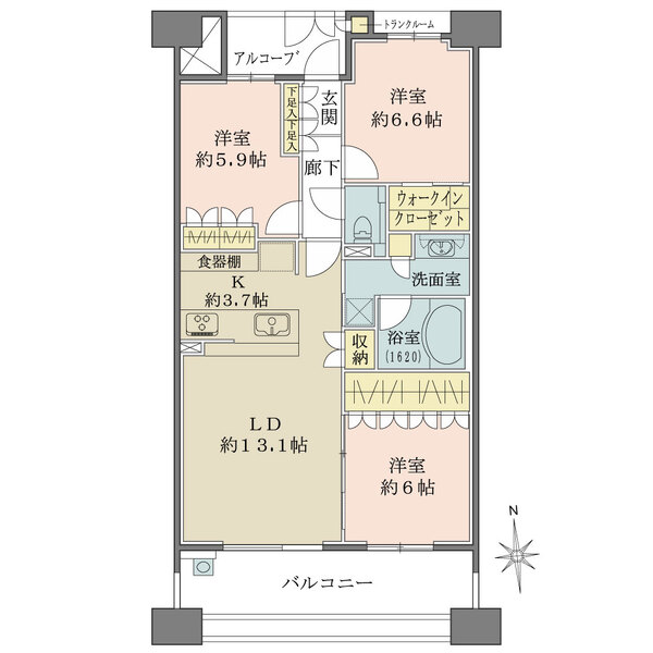 セントラルガーデン・レジデンス徳川明倫町の間取図