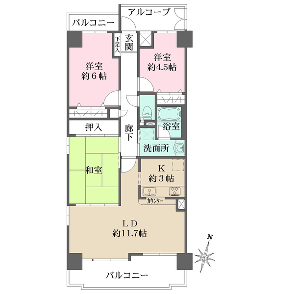 藤和シティコープ刈谷駅前IIIの間取図