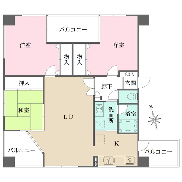 藤和シティコープ鶴舞の間取図