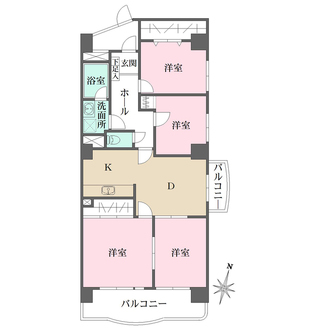 シティコーポ尾頭橋1号館の間取図