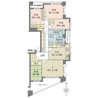 セントラルガーデン・レジデンスB棟の間取図