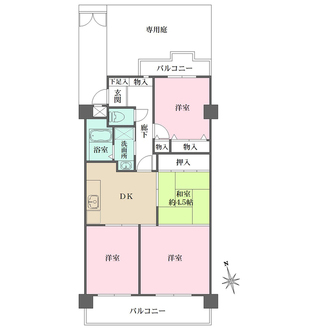 宝・大永寺ハイツの間取図