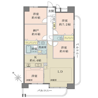 ラドーニ則武　天空の館の間取図