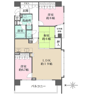 ライオンズシティ栄本町通の間取図