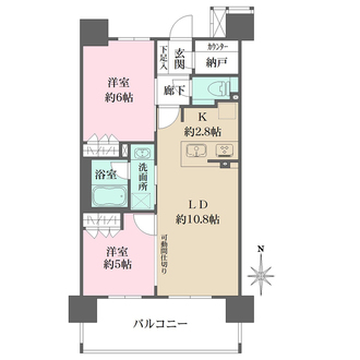 ファミリアーレ岩塚の間取図