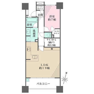 プラウドタワー久屋大通の間取図