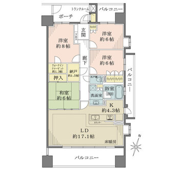 BELISTAタワー一宮の間取図