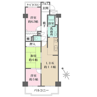 グランドメゾン小田井の間取図