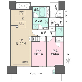 プレサンスタワー久屋大通ザ・レジデンスの間取図
