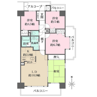 藤和シティコープ岐阜の間取図