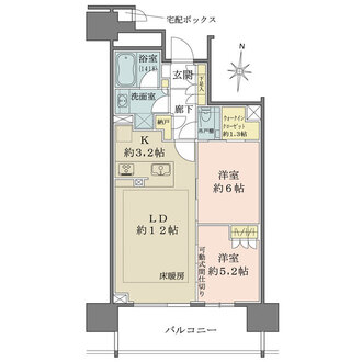 ザ・パークハウス名古屋伏見の間取図