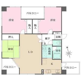藤和シティコープ鶴舞の間取図