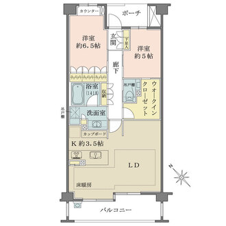 ザ・パークハウス本山日和町の間取図