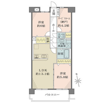藤和ハイタウン菊井　ステージ1の間取図