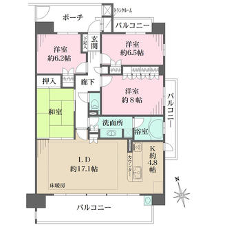 藤和シティホームズ戸崎元町の間取図