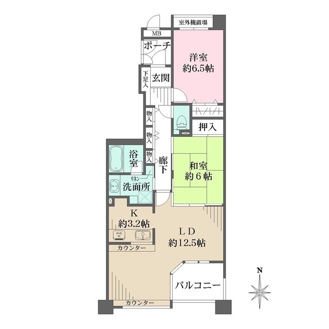 ファミール鶴舞の間取図
