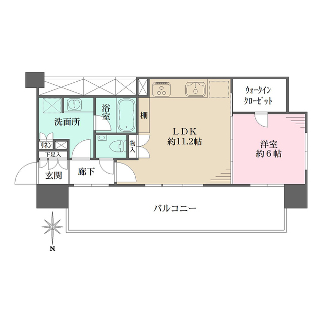 プラウドタワー名古屋伏見の間取図