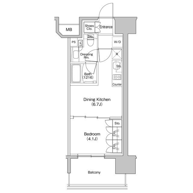 ザ・パークハビオ新栄の間取図