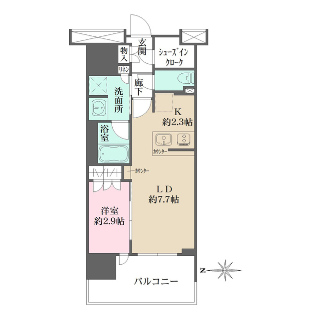 リニアゲートタワー名古屋の間取図