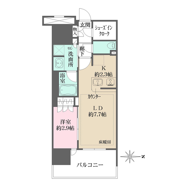 リニアゲートタワー名古屋の間取図