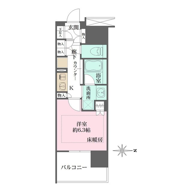 リニアゲートタワー名古屋の間取図