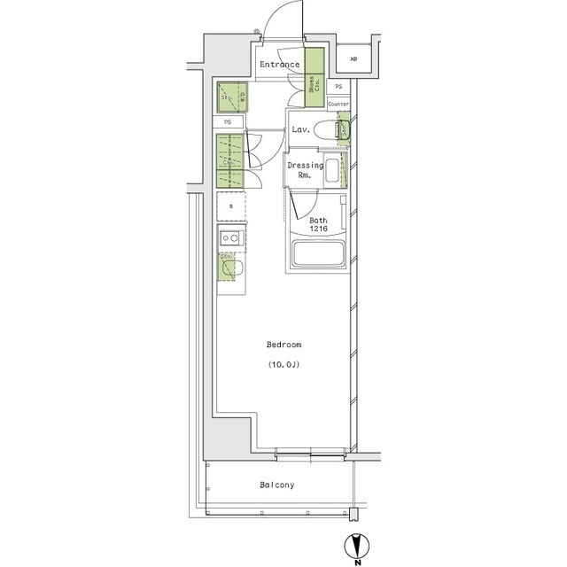 ザ・パークハビオ名古屋松原の間取図