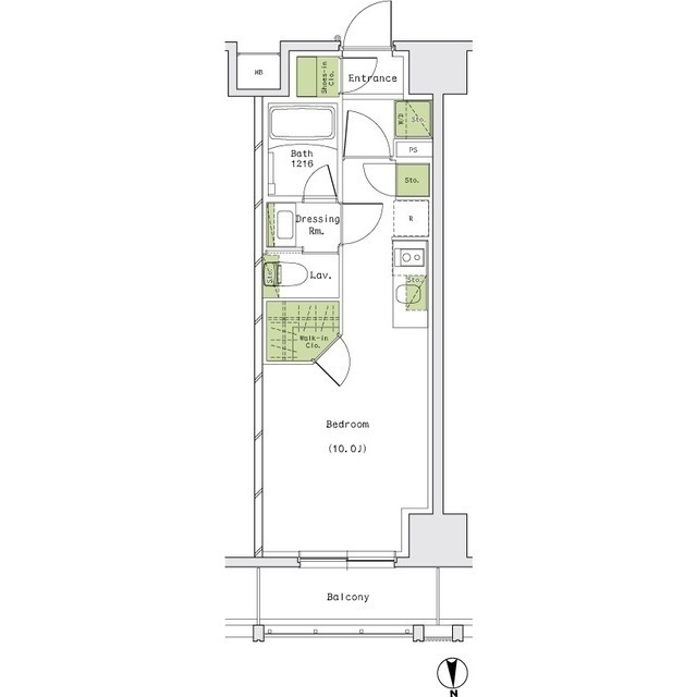 ザ・パークハビオ名古屋松原の間取図