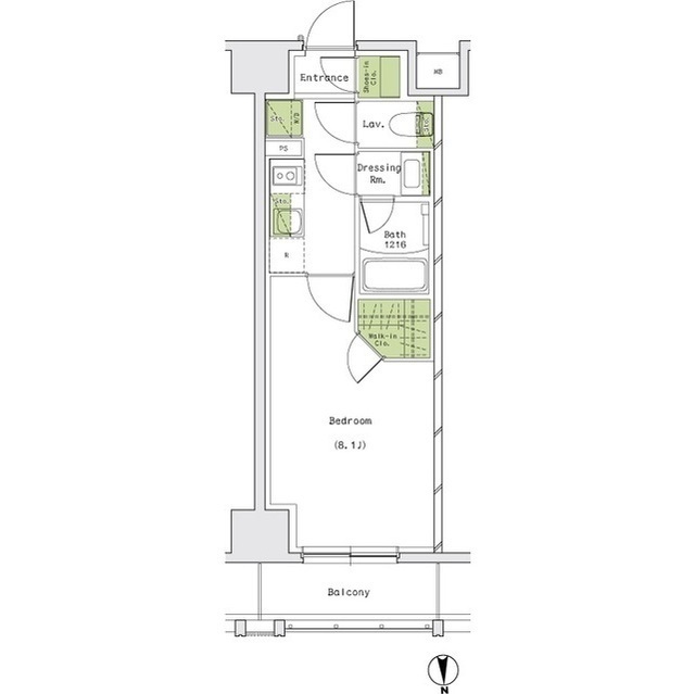 ザ・パークハビオ名古屋松原の間取図