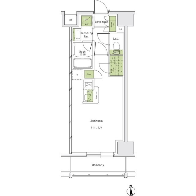 ザ・パークハビオ名古屋松原の間取図