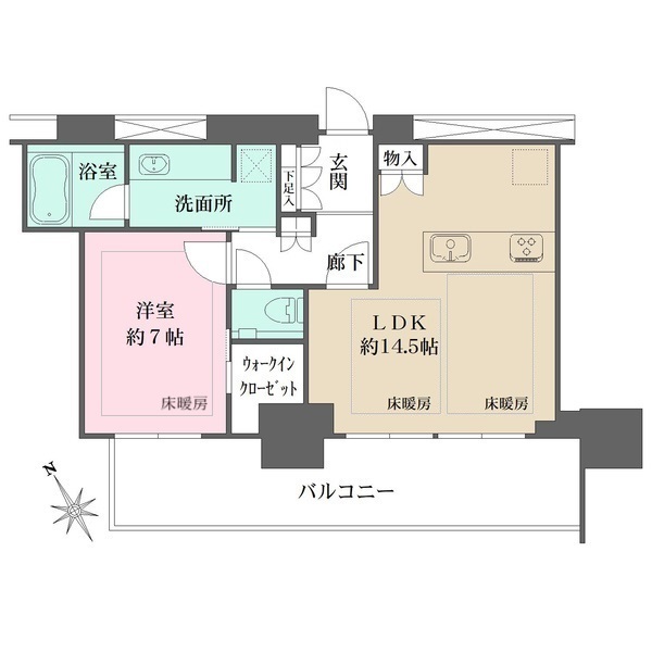 グランドメゾンThe池下ガーデンタワーの間取図