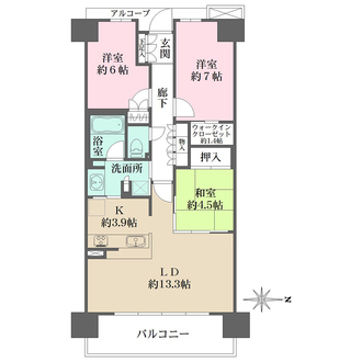 ザ・パークハウス相生山の間取図