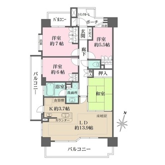藤和シティホームズ本郷公園南の間取図