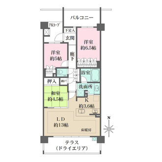 ザ・パークハウス上社の間取図