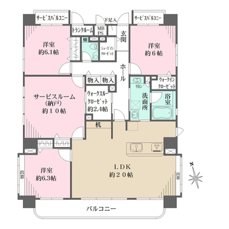 大幸マンションの間取図