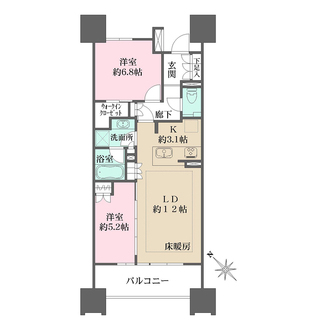 ザ・パークハウス名古屋Ｂ棟の間取図